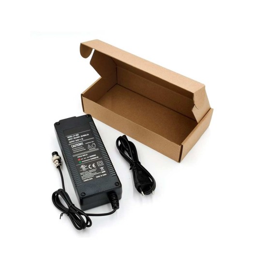Comprar Cargador Litio 48v Clavija GX16 Hembra - Repuestos Patinetes