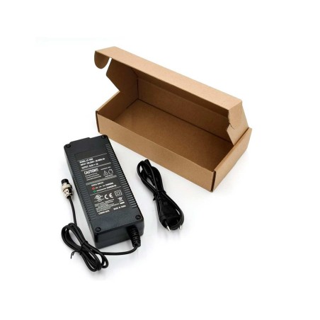Comprar Cargador Litio 48v Clavija GX16 Hembra - Repuestos Patinetes