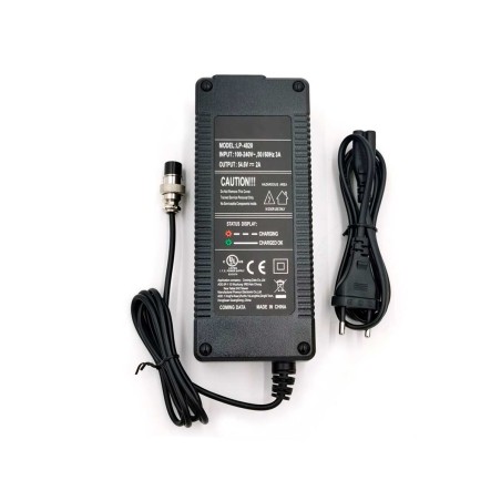 Comprar Cargador Litio 48v Clavija GX16 Hembra - Repuestos Patinetes