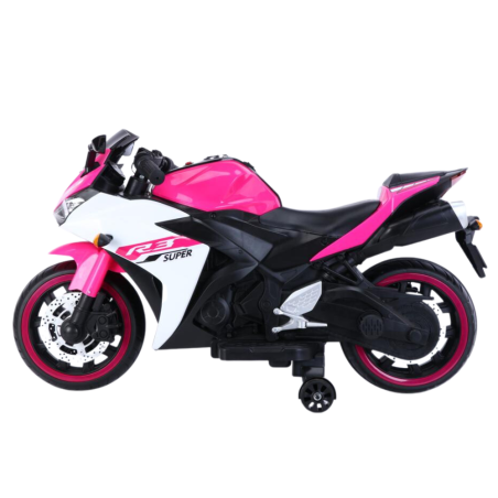 R3 Moto Eléctrica Infantil - Moto 12V con Ruedines Para Niños