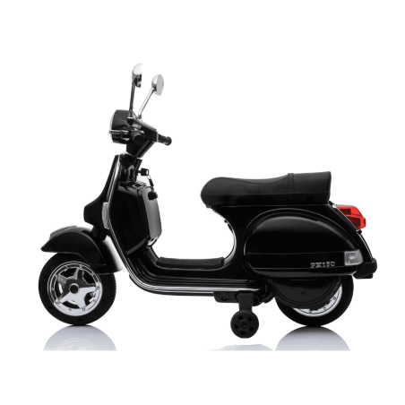 Moto Vespa Eléctrica Infantil PX150 - Minimoto Infantil 12V Con Ruedines