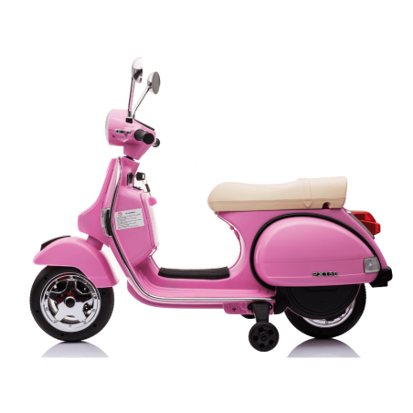 Moto Vespa Eléctrica Infantil PX150 - Minimoto Infantil 12V Con Ruedines