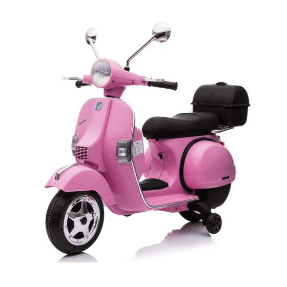 Moto Vespa Eléctrica Infantil PX150 - Minimoto Infantil 12V Con Ruedines