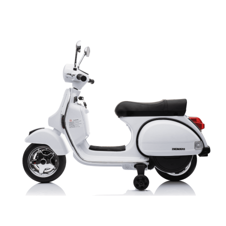 Moto Vespa Eléctrica Infantil PX150 - Minimoto Infantil 12V Con Ruedines