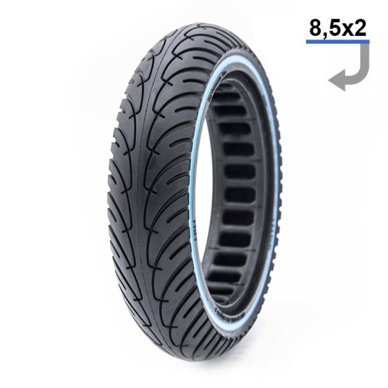 Neumático Macizo 8,5"x2 Azul - Rueda Maciza Para Patinetes Xiaomi