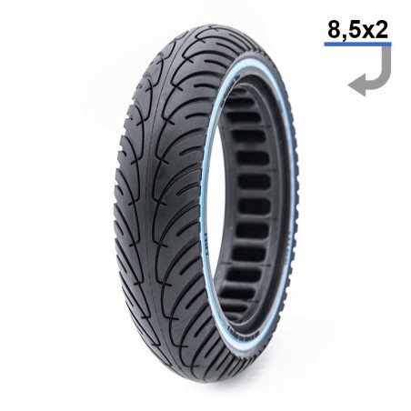 Neumático Macizo 8,5"x2 Azul - Rueda Maciza Para Patinetes Xiaomi