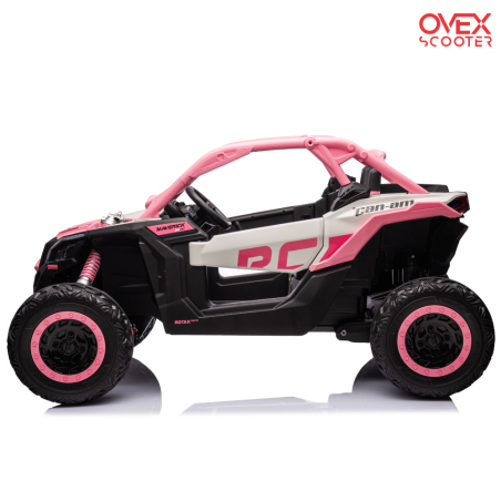 CAN AM MAVERICK Coche Eléctrico Infantil 4x4 ROSA - Comprar Buggy XXL