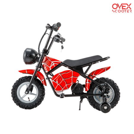 Minimoto Eléctrica OVEX 300W 36V Litio SPIDER para niños - Moto Infantil