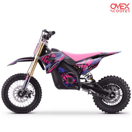 Moto cross 1000W OVEX XRIDER Rosa - MOTO ELÉCTRICA - Envío Urgente
